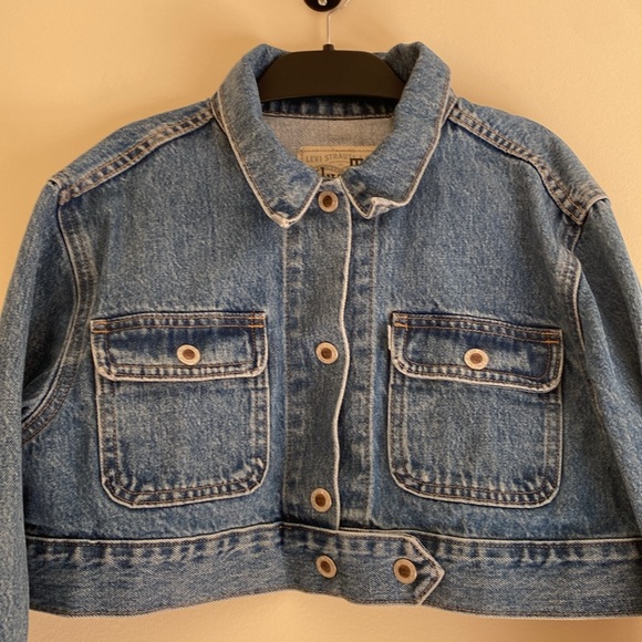 Levi Silver Tab Cropped Denim Jacket - Picture 2 of 4